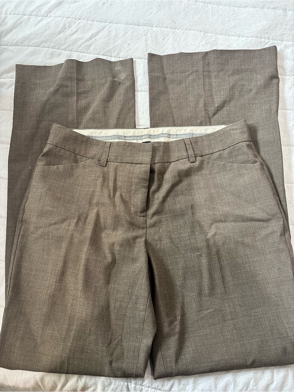 Express Women's Dress Trousers in Taupe